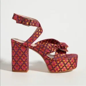 Anthropologie Paola Ferri Platform Heals Sandals NIB 7.5