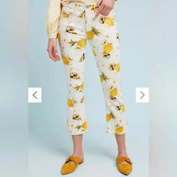 Anthropologie Pilcro - Lemon Grove High-Rise Cropped Bootcut Jeans