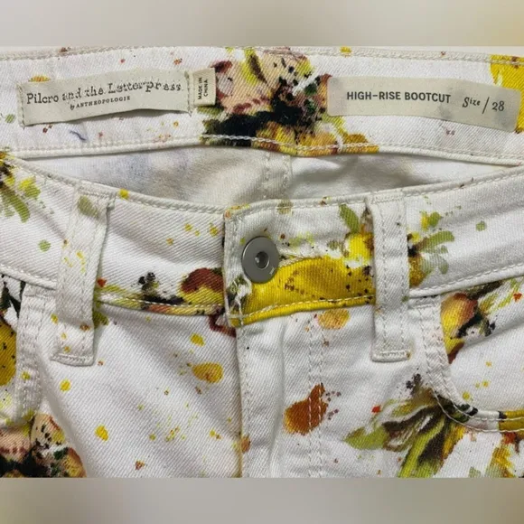 Anthropologie Pilcro - Lemon Grove High-Rise Cropped Bootcut Jeans