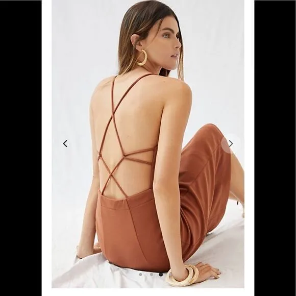 Anthropologie Slim Strappy Midi Dress