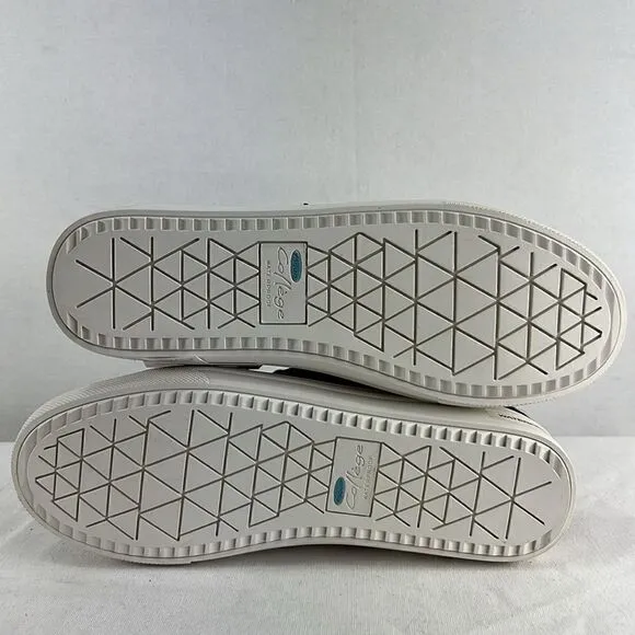 Aqua College Guliette Lace-Up Zip Sneakers- Cow Print Leather- Size 8 - NIB