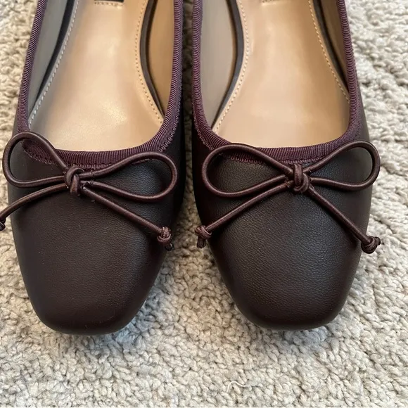AQUA Glee Slip On Bow Ballet Flats