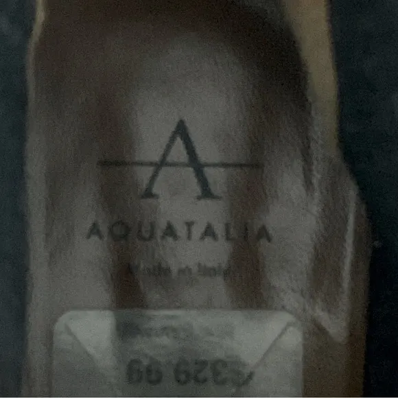Aquatalia Farica Suede Pointed Toe Weatherproof Pull-On Ankle Boots Chestnut 5.5