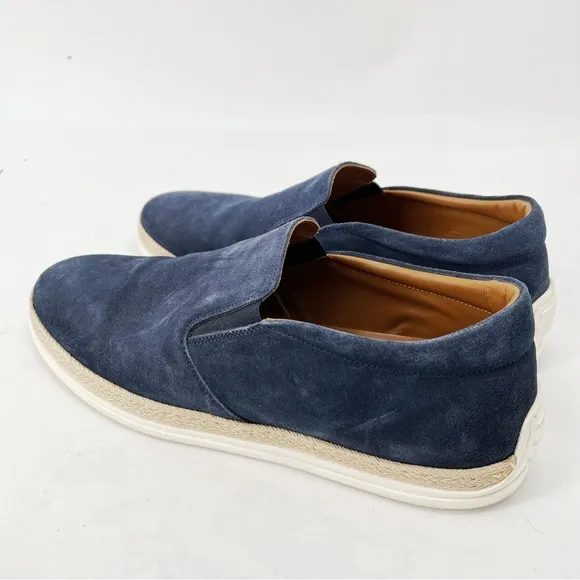 Aquatalia Fausto Suede Weatherproof Esadrilles Slip On Sneakers