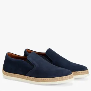 Aquatalia Fausto Suede Weatherproof Esadrilles Slip On Sneakers