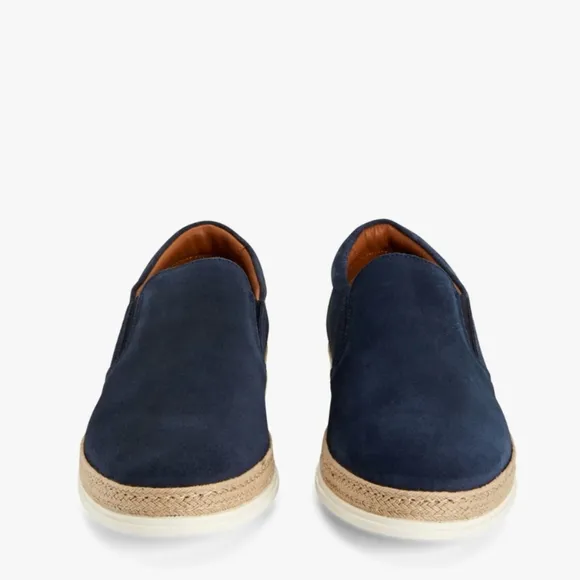 Aquatalia Fausto Suede Weatherproof Esadrilles Slip On Sneakers
