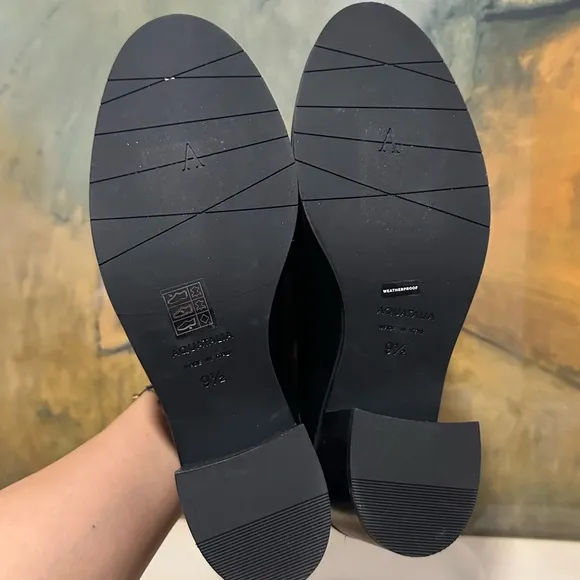 🌹AQUATALIA🌹 Josette Black Loafers Size: 9.5