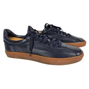 AQUATALIA MEN'S NAVY BLUE GUM BOTTOM SNEAKER SIZE 8M STYLE 452900 MADE IN ITALY