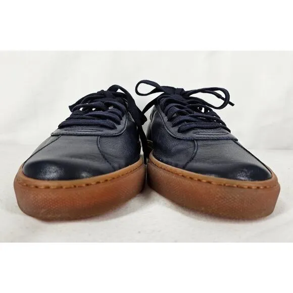AQUATALIA MEN'S NAVY BLUE GUM BOTTOM SNEAKER SIZE 8M STYLE 452900 MADE IN ITALY