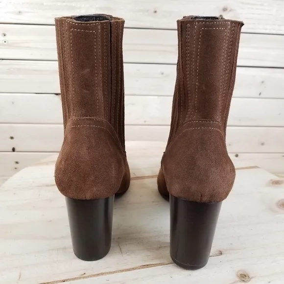 AQUATALIA Suede/Leather Bootie Ankle Boot Pull-on Chunky Heel NEW MIXMATCH SIZES