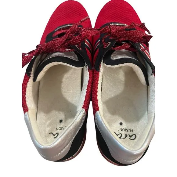 Ara Fusion Bamboo Upper Stretch Lining Dynenergy Sole Women's Red Sneakers Read