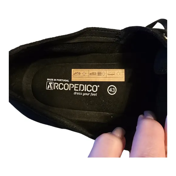 Arcopedico Sneakers Womens US Size 11 EU Size 43 Black Yosemite Comfort Casual