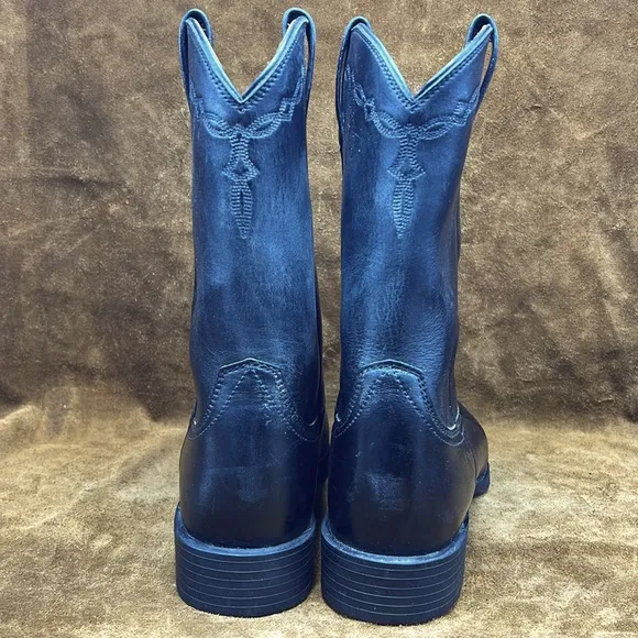 Ariat Black Leather Roper Boots