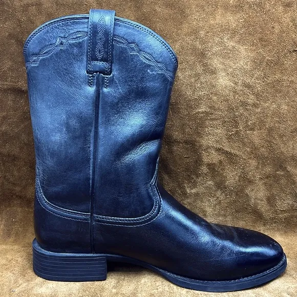 Ariat Black Leather Roper Boots