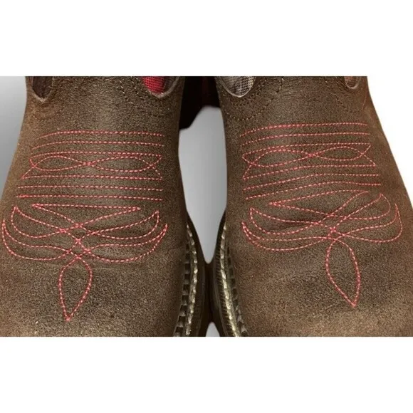 Ariat FatBaby Heritage Vivid Hot Leaf Brown Camo And Pink Boots Womens sz 7B