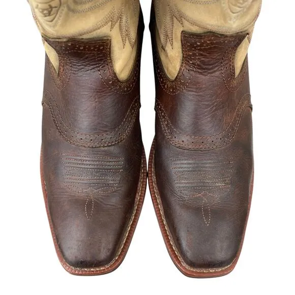 ARIAT Heritage Roughstock Western Boot Earth/Brown Bomber Men’s 12 D Workwear