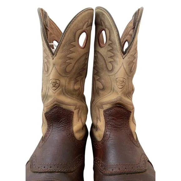 ARIAT Heritage Roughstock Western Boot Earth/Brown Bomber Men’s 12 D Workwear