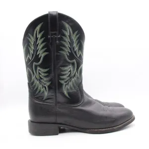 Ariat Heritage Stockman Western Black Leather Boots Men's Size 12 D 10009594