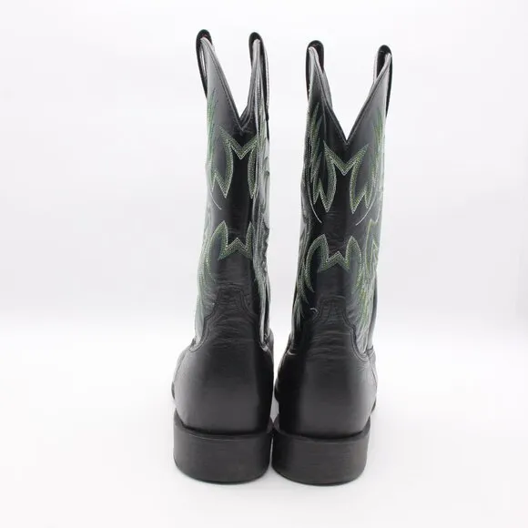 Ariat Heritage Stockman Western Black Leather Boots Men's Size 12 D 10009594