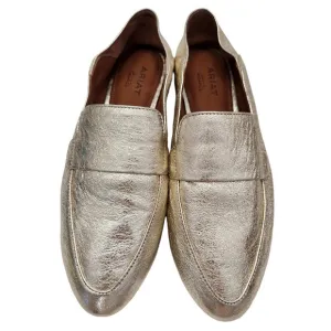 ARIAT Leather Loafers Gold Career Western Preppy Minimalist 6.5