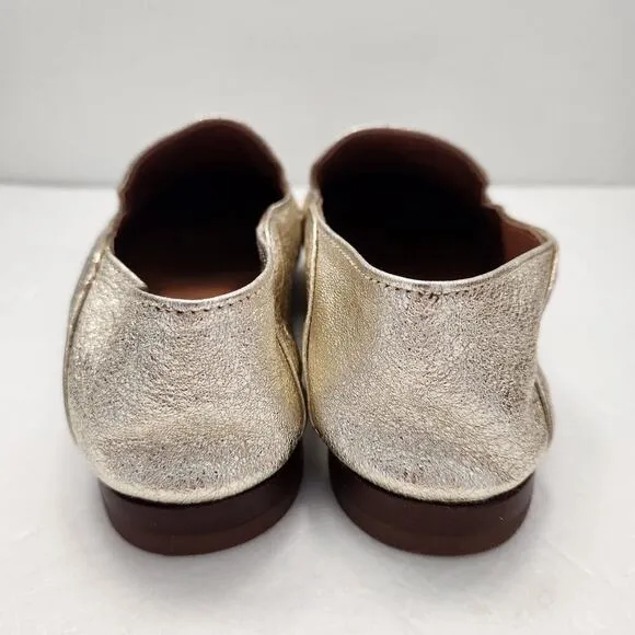 ARIAT Leather Loafers Gold Career Western Preppy Minimalist 6.5