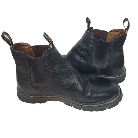 Ariat Mens 8.5B Black Leather  Pro Equipped Style Pull On Chukka Boots Closed To