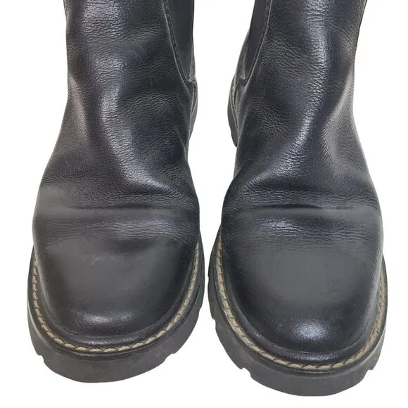 Ariat Mens 8.5B Black Leather  Pro Equipped Style Pull On Chukka Boots Closed To