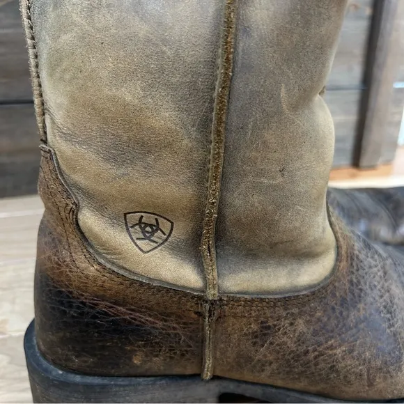 Ariat Men’s Rambler 11” Western Boots Cowboy Farm Full-grain Leather Sz 10D