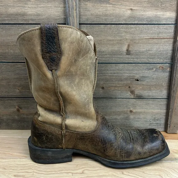 Ariat Men’s Rambler 11” Western Boots Cowboy Farm Full-grain Leather Sz 10D