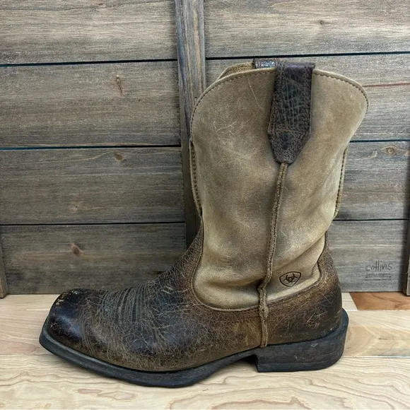 Ariat Men’s Rambler 11” Western Boots Cowboy Farm Full-grain Leather Sz 10D