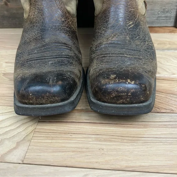 Ariat Men’s Rambler 11” Western Boots Cowboy Farm Full-grain Leather Sz 10D