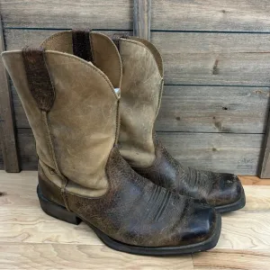Ariat Men’s Rambler 11” Western Boots Cowboy Farm Full-grain Leather Sz 10D