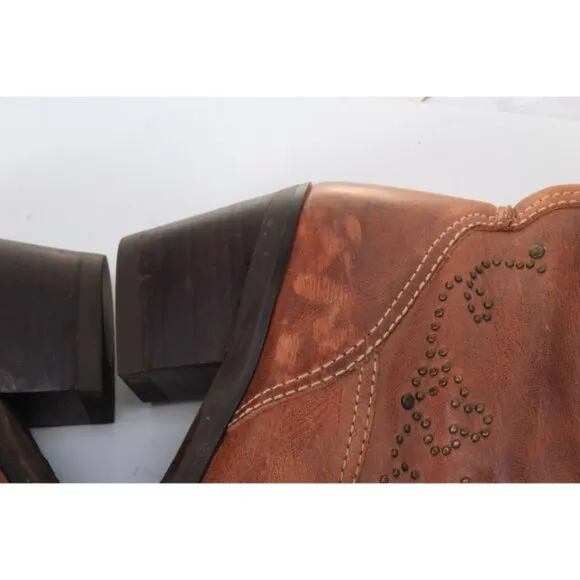 ARIAT pull on leather boots womens shoes brown womens sz 6.5 B