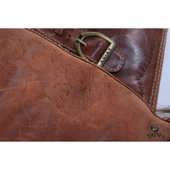 ARIAT pull on leather boots womens shoes brown womens sz 6.5 B
