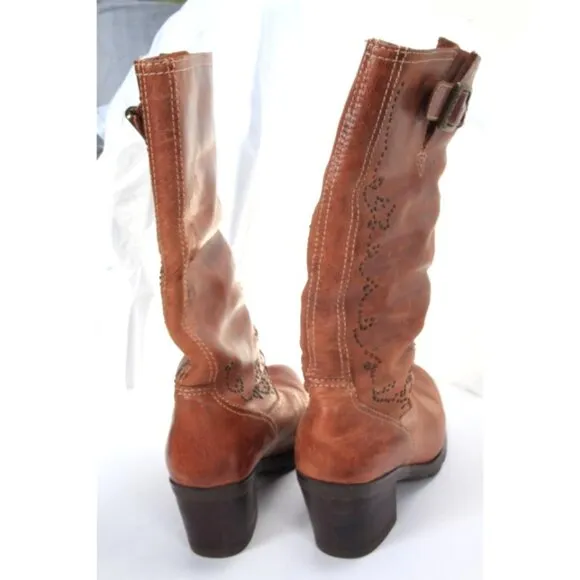 ARIAT pull on leather boots womens shoes brown womens sz 6.5 B