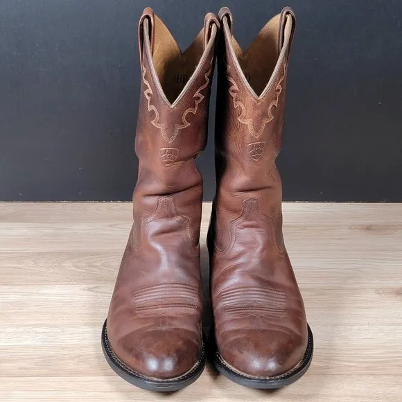 Ariat Sedona Cowboy Boots Mens Size 11.5 D Brown Western Riding Leather Pull On
