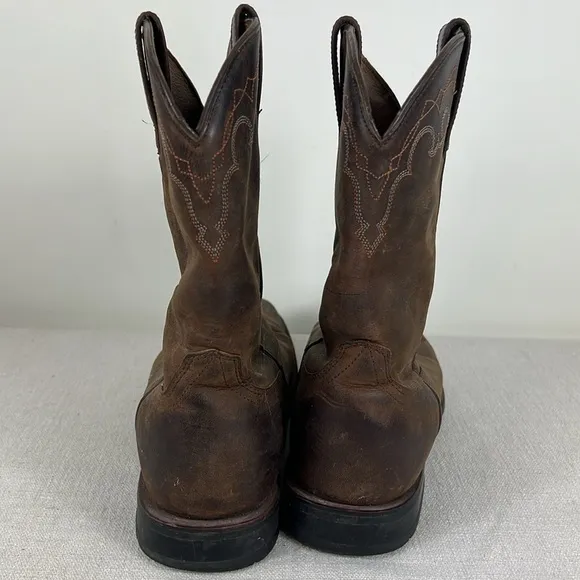 Ariat Western Boots Womens Size 7 B Brown Leather Pull On Style 18100