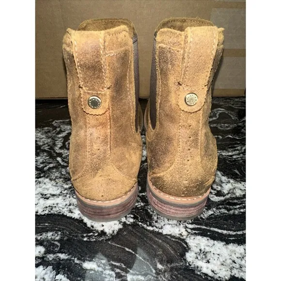 Ariat Wexford Brogue Women Pull On Leather Chelsea Boots In Brown Size US 8.5B