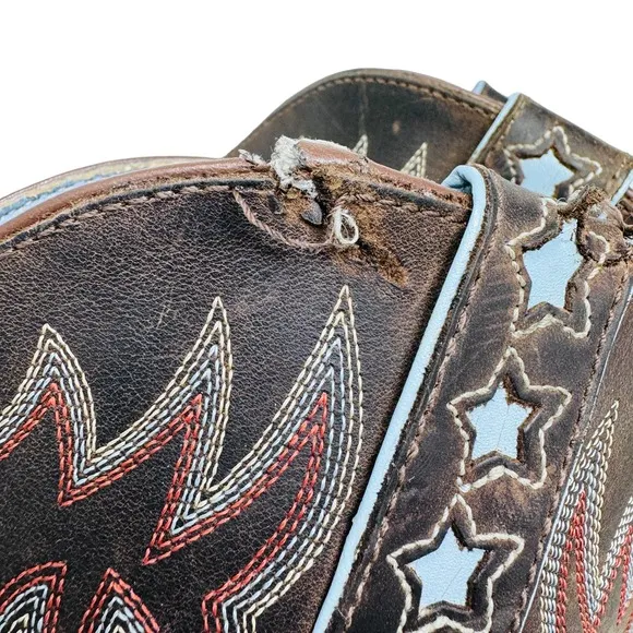 Ariat Womens Boots Probaby Western Full Grain Leather Pull On‎ Brown Size 6.5B