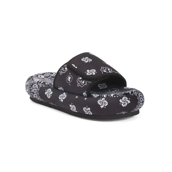 ARIZONA LOVE Black Platform Bandana Sandals