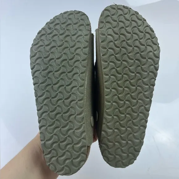 Arizona Vegan Textile Kids Sandals in Faded Khaki - Size 33 - N270-11