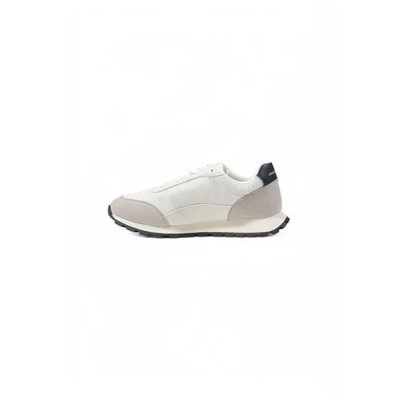 Armani Exchange Lace-Up Rubber Sole Sneakers Men Beige