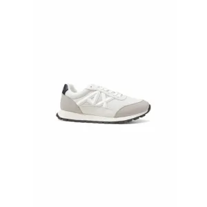 Armani Exchange Lace-Up Rubber Sole Sneakers Men Beige