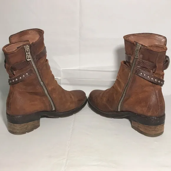 A.S. 98 Air Step Brand Biker Boots Ankle Boots Chukka Combat Boots Size 9.5-10