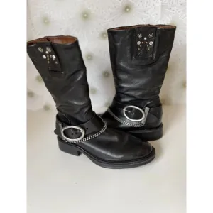 A.S. 98 mid-calf Frey Nero boots in EUC. Size 39 (8.5)