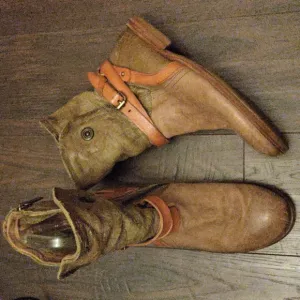 A.S.98 Multicolor Leather Italian Boots EU 39