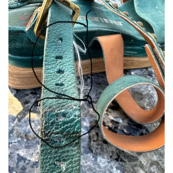 A.S.98 STRAP Green Sandals Women’s Size Size 41