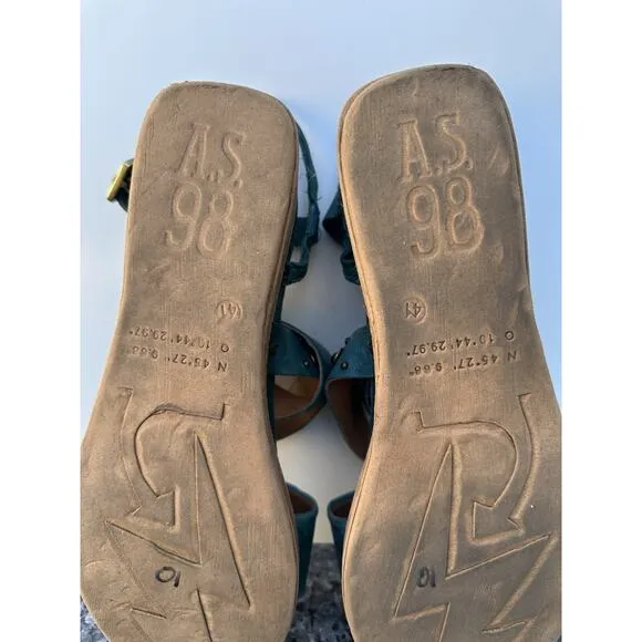 A.S.98 STRAP Green Sandals Women’s Size Size 41