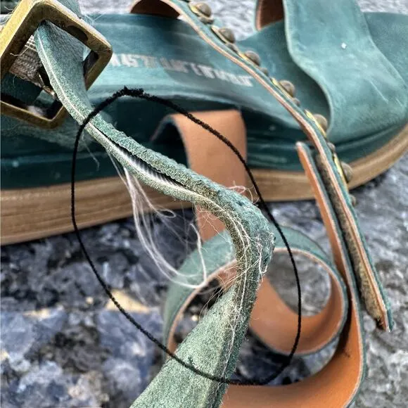 A.S.98 STRAP Green Sandals Women’s Size Size 41