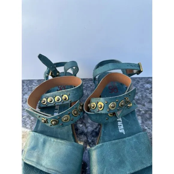 A.S.98 STRAP Green Sandals Women’s Size Size 41